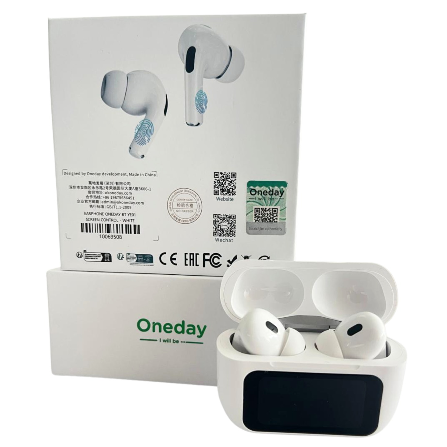 Auriculares Bluetooth TWS YE01 con Pantalla Táctil